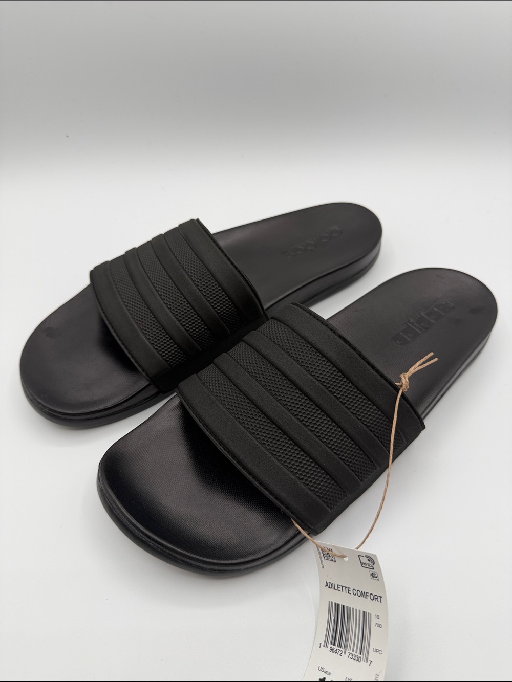 adidas Adilette Comfort Slides Black Slide Sandals